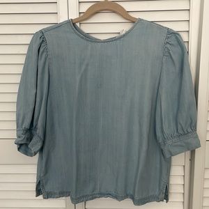 Casual brushed denim BB Dakota top, size S, excellent condition